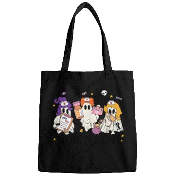 Discover Hocus Poke Us Funny Ghost Vintage Halloween Bags