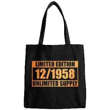Discover 66th birthday Limited Edition - ꝏ Supply 12/1958 Bags