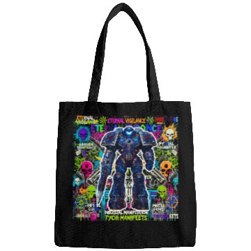 Discover Space Marine Graffiti - White Bags