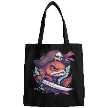 Discover Captain Goldfish the Fish Pirate Bags