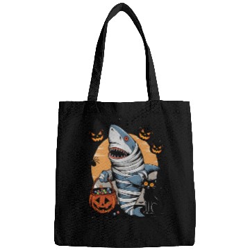 Discover Spooky Shark Mummy and Black Cat Trick-or-Treat Bags