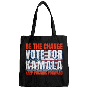 Discover Be the Change - Vote for KamalaHarris. US Election Bags
