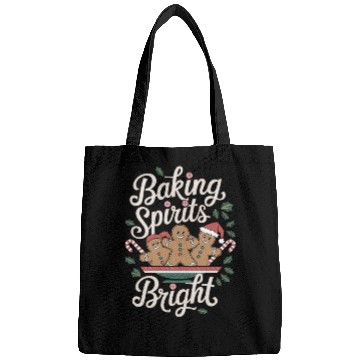 Discover Baking Spirits Bright Holiday Gingerbread and Cand Bags