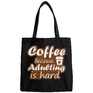 Discover coffee because adulting is hard Bags