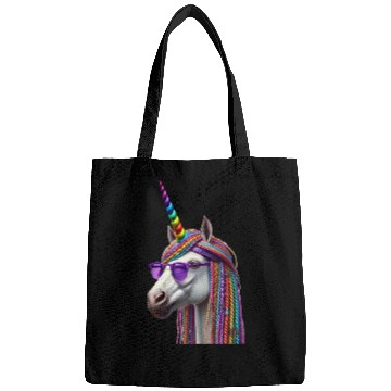 Discover Rainbow Unicorn with Braids and Sunglasses Swag Bags