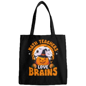 Discover Math Teachers Love Brains Halloween Pumpkin Hat Bags