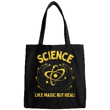 Discover Science Like Magic But Real Science Nerd Teacher Bags