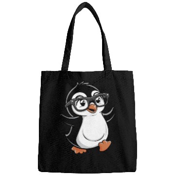 Discover Funny Penguin , Cute Penguin , Penguin Lovers Bags