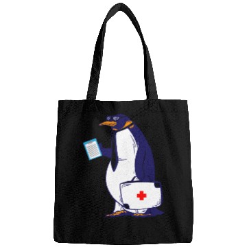 Discover Penguin Doctor, Penguin Famila, funny penguin Bags