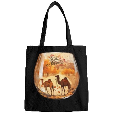 Discover Hello Autumn unique design. Bags