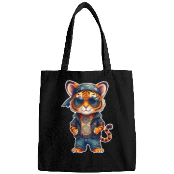 Discover Rock style cute tiger Bags