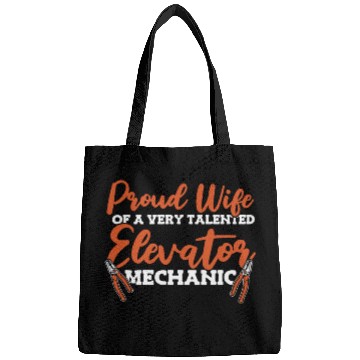 Discover Proud Wife Of An Elevator Mechanic Repair Bags
