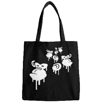 Discover Graffiti drops monkey heads spray faces team crew Bags