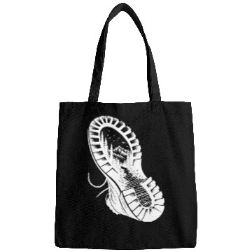 Discover Hiking Boot With Nature Mountain Landscape Profile Bags