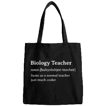 Discover Biology Teacher Funny Dictionary Definition Bags