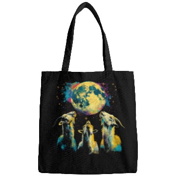 Discover Goat Farm Animal Farmer Howling Moon Bags