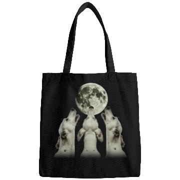 Discover Great Dane Dog Howling Moon Bags