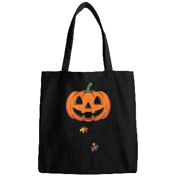 Discover Festive Jack-O'-Lantern Halloween Design Bags