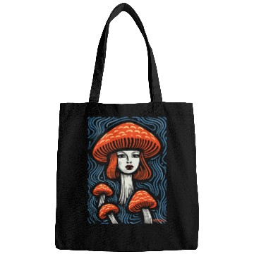 Discover Mushroom Head Lady Bags