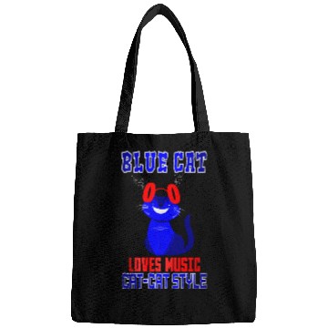 Discover BLUE CAT LOVES MUSIC Bags