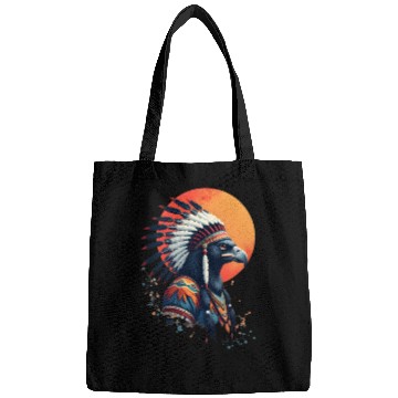 Discover Wind Feather Native American Illustration Bags