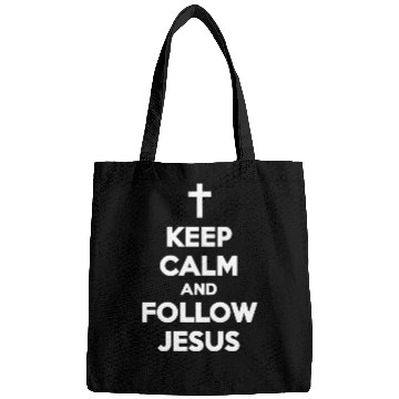 Discover Keep Calm and Follow Jesus - White Bags