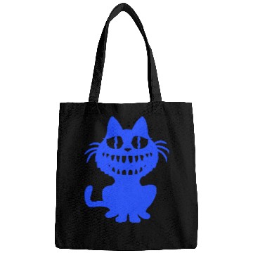 Discover Funny Crazy Monster Cat Halloween Horror Teeth Fun Bags