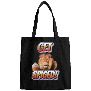 Discover Fierce Lion 'Get Spiced!' Pumpkin Spice Fall Desig Bags
