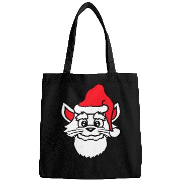 Discover Cute Santa Claus Cat Winter Hat Fun Christmas Gift Bags