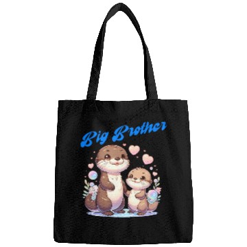 Discover Soon I'll Be A Big Brother, Sweet Otter Brother Bags