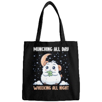 Discover Guinea Pig Munching All Day, Wheeking All Night Bags