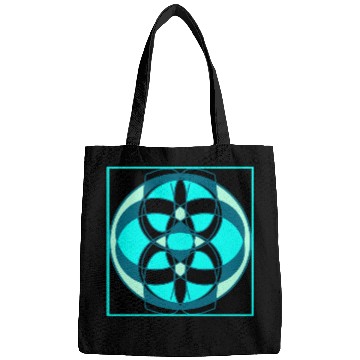 Discover Black and blue abstract design Bags