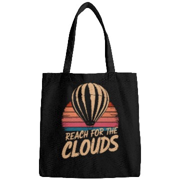 Discover Reach For The Clouds Hot Air Balloon Inspiration Bags