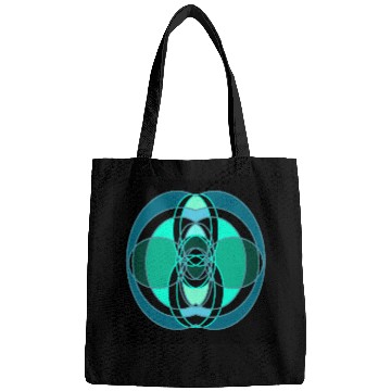 Discover Abstract blue and green design Bags