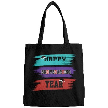 Discover Happy Snowboarding Year Winter Bags