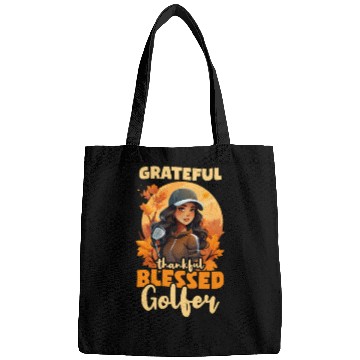 Discover Thanksgiving Golf Thankful Blessed Golfer Bags