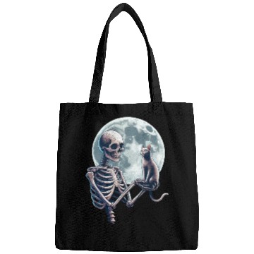Discover Skeleton Cat Halloween Bags