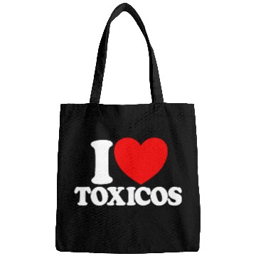 Discover I Love Toxicos Red Heart Toxic Latino Women's Bags