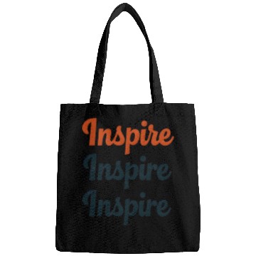 Discover Inspire Retro Typography Bags