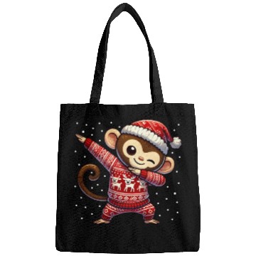 Discover Christmas Monkey Lover Ape Funny Monkey Ugly Bags