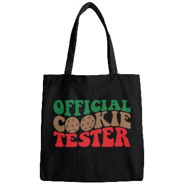 Discover Official Cookie Tester - funny Christmas design Bags