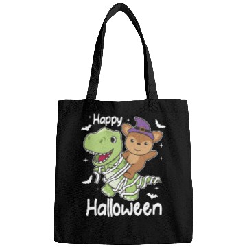 Discover Deer Happy Halloween T-rex Mummy Costume Bags