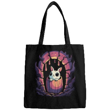 Discover Cute Dungeon Bunny in a Barrel Bags