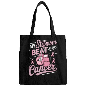 Discover My Stepmom Beat Cancer Breast Cancer Awareness Bags