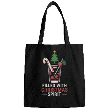 Discover Filled With Christmas Spirit Festive Drink Design Bags