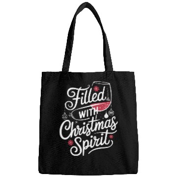 Discover Filled With Christmas Spirit Festive Wine Bags