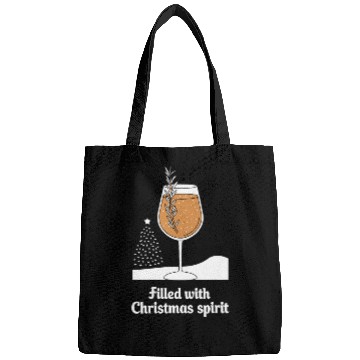 Discover Filled with Christmas Spirit Festive Wine Glass Bags