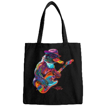 Discover Platypus Mammal Guitar Cowboy Hat Popart Bags