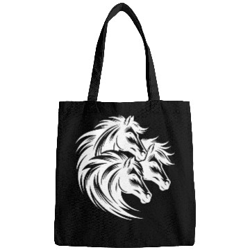Discover Three Horse Heads With Elegant Wild Manes Bags