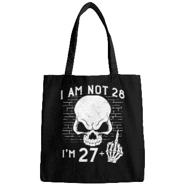 Discover I Am 27 Plus Middle Finger - 28th Birthday Bags